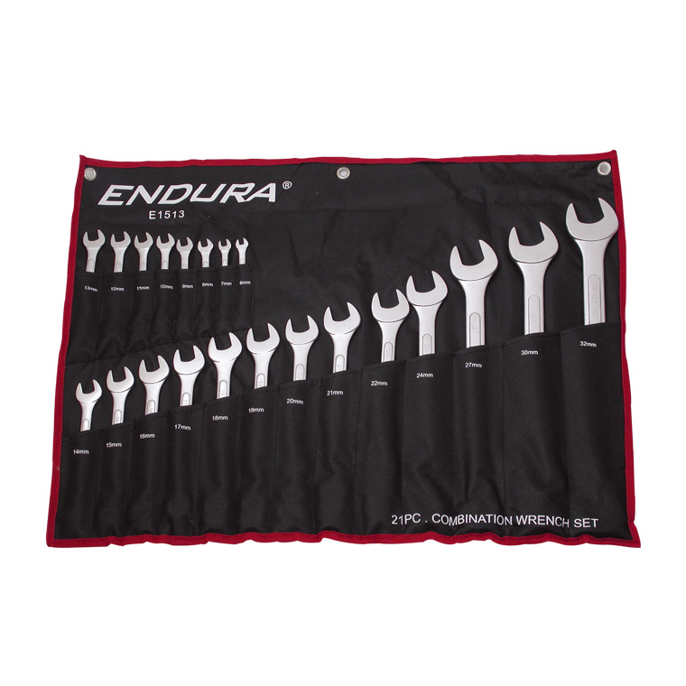 力易得 E1513  21件碳钢两用扳手